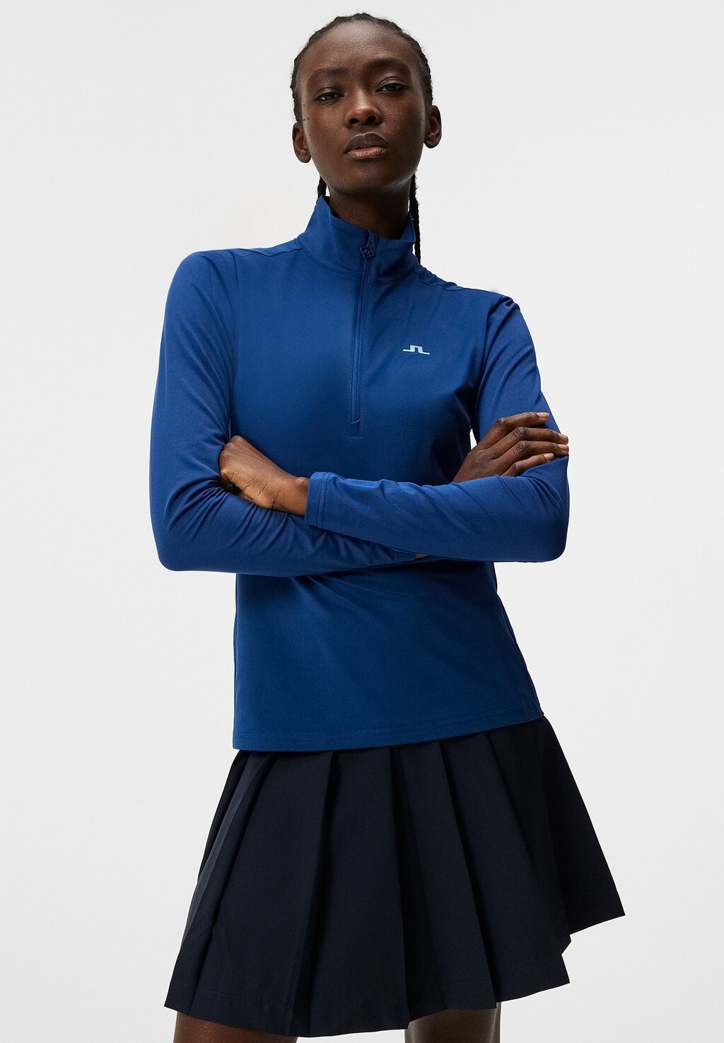 

Топ с длинными рукавами LAURYN HALF MID LAYER J.LINDEBERG Sports, цвет estate blue