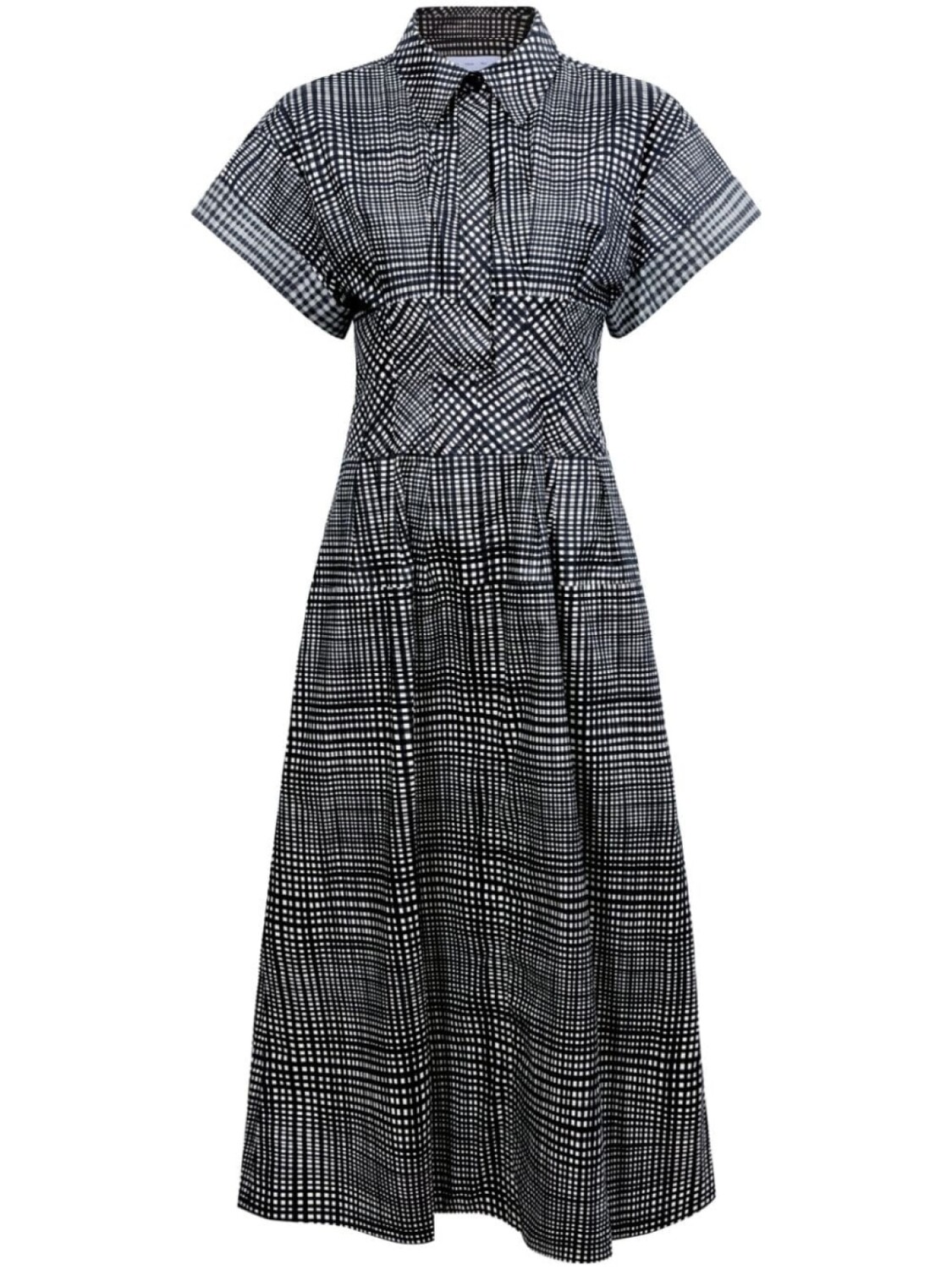 

Платье миди Balston в клетку Proenza Schouler White Label, черный