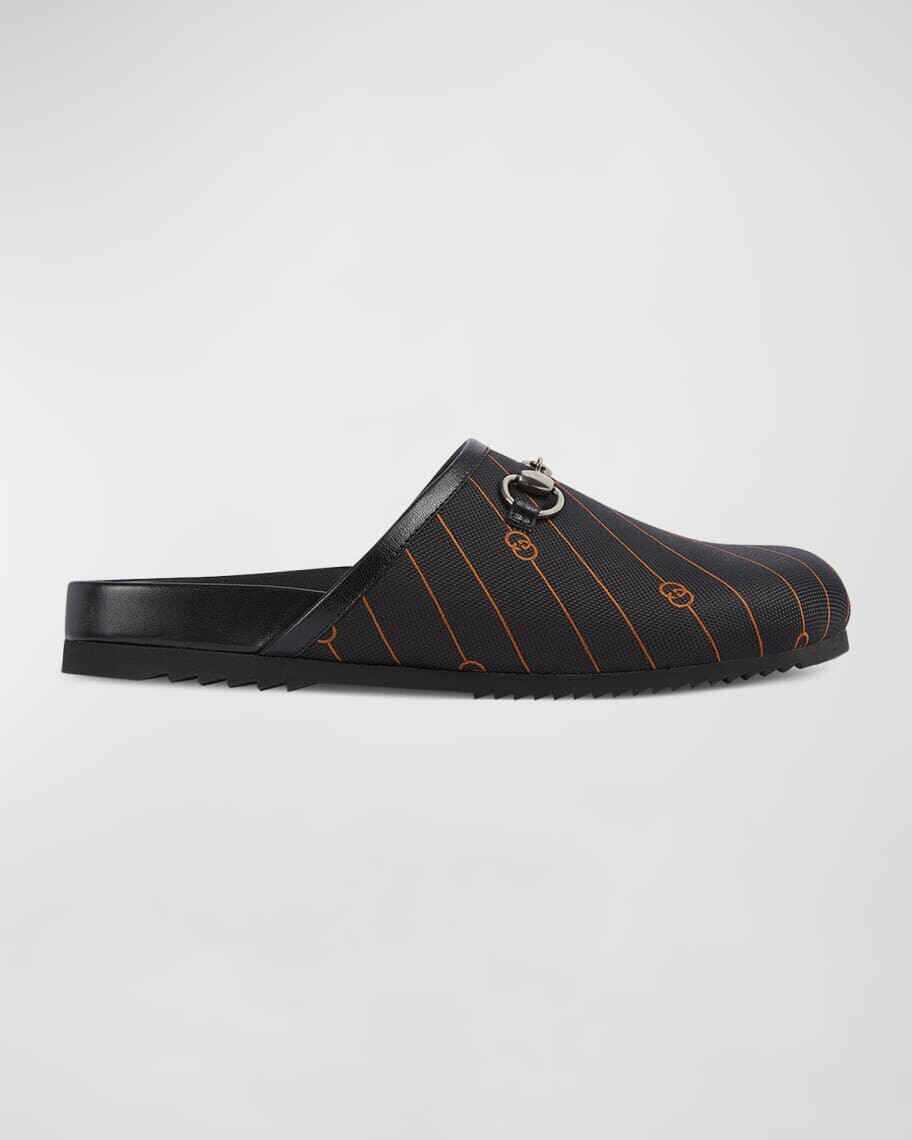 

Мужские парусиновые мюли River Horsebit Gucci