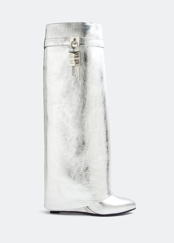 

Ботинки Givenchy Shark Lock Pant, серебряный