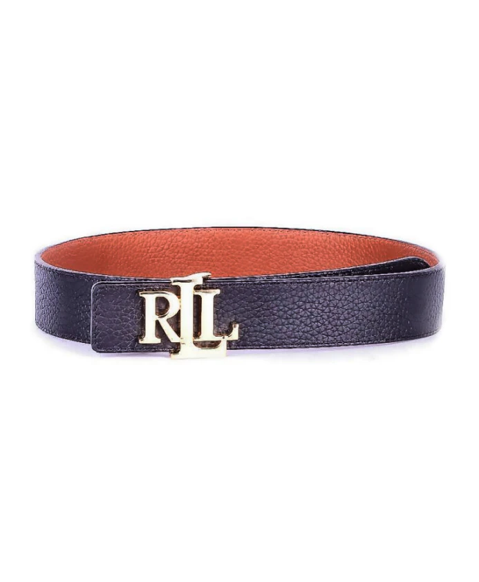 Ремень с пряжкой с логотипом Ralph Lauren, коричневый