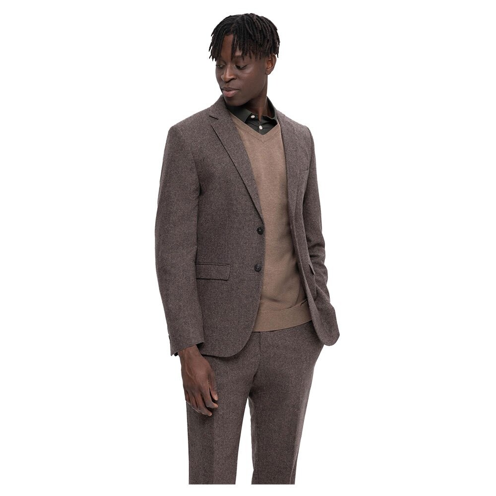 

Блейзер Selected Slim-Isac, коричневый