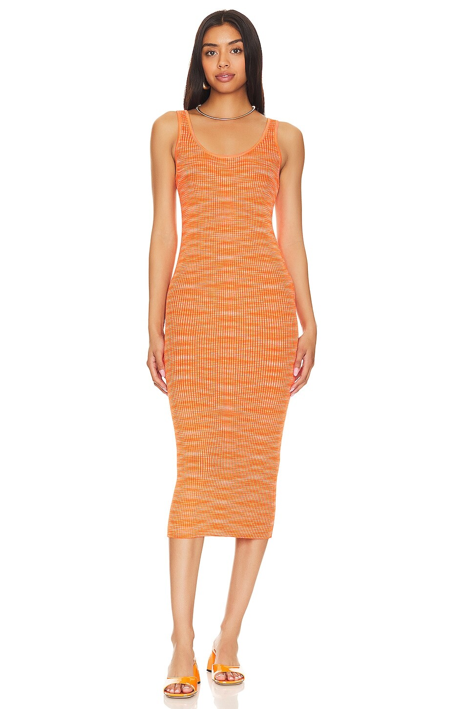 

Платье миди Stitches & Stripes Lex, цвет Tangerine