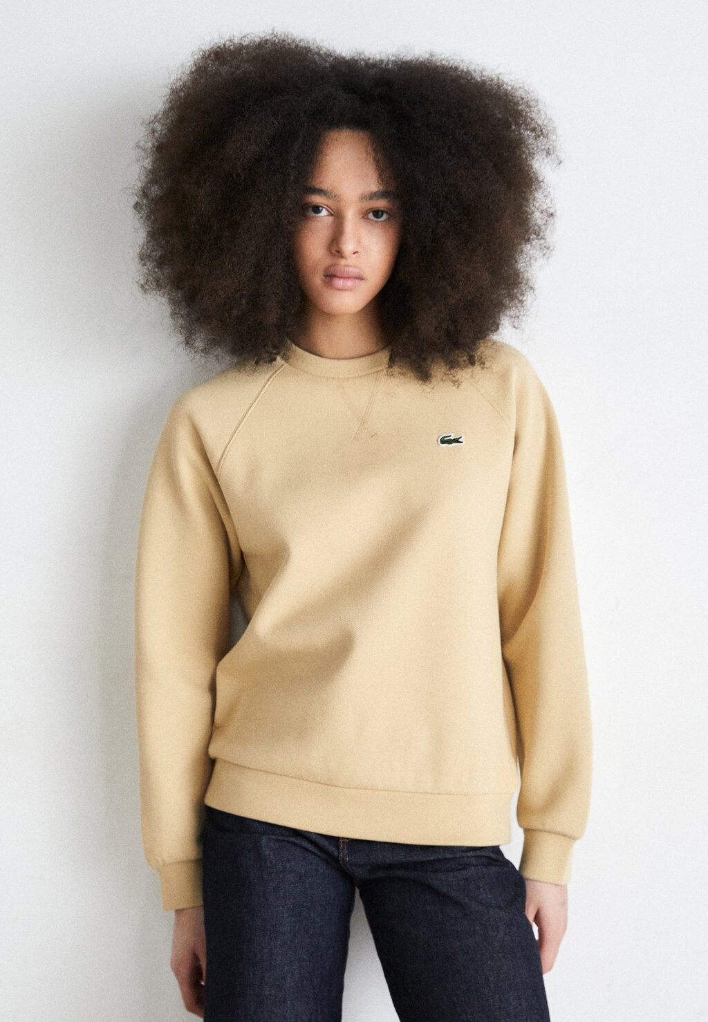 

Толстовка с капюшоном Lacoste, бежевый