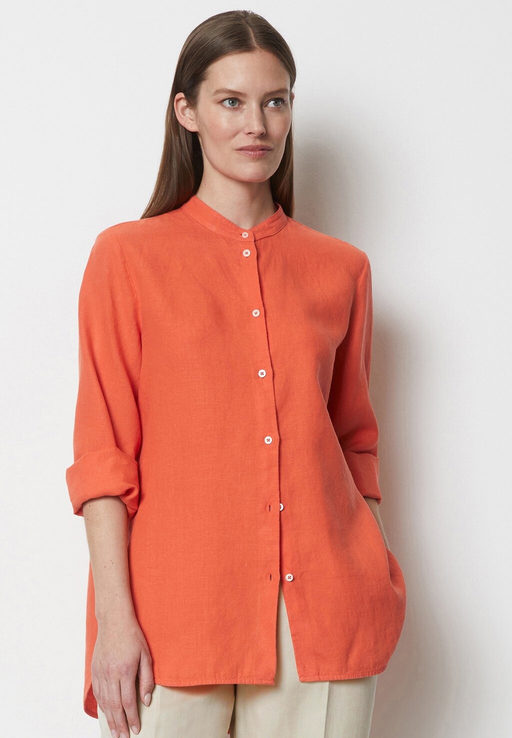 

Блузка-рубашка AUS QUALITÄT Marc O'Polo, цвет fruity orange