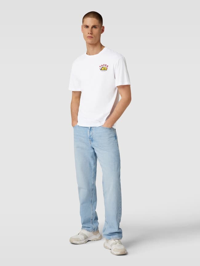 

Футболка с мотивным принтом, модель «TACO» Jack & Jones, белый