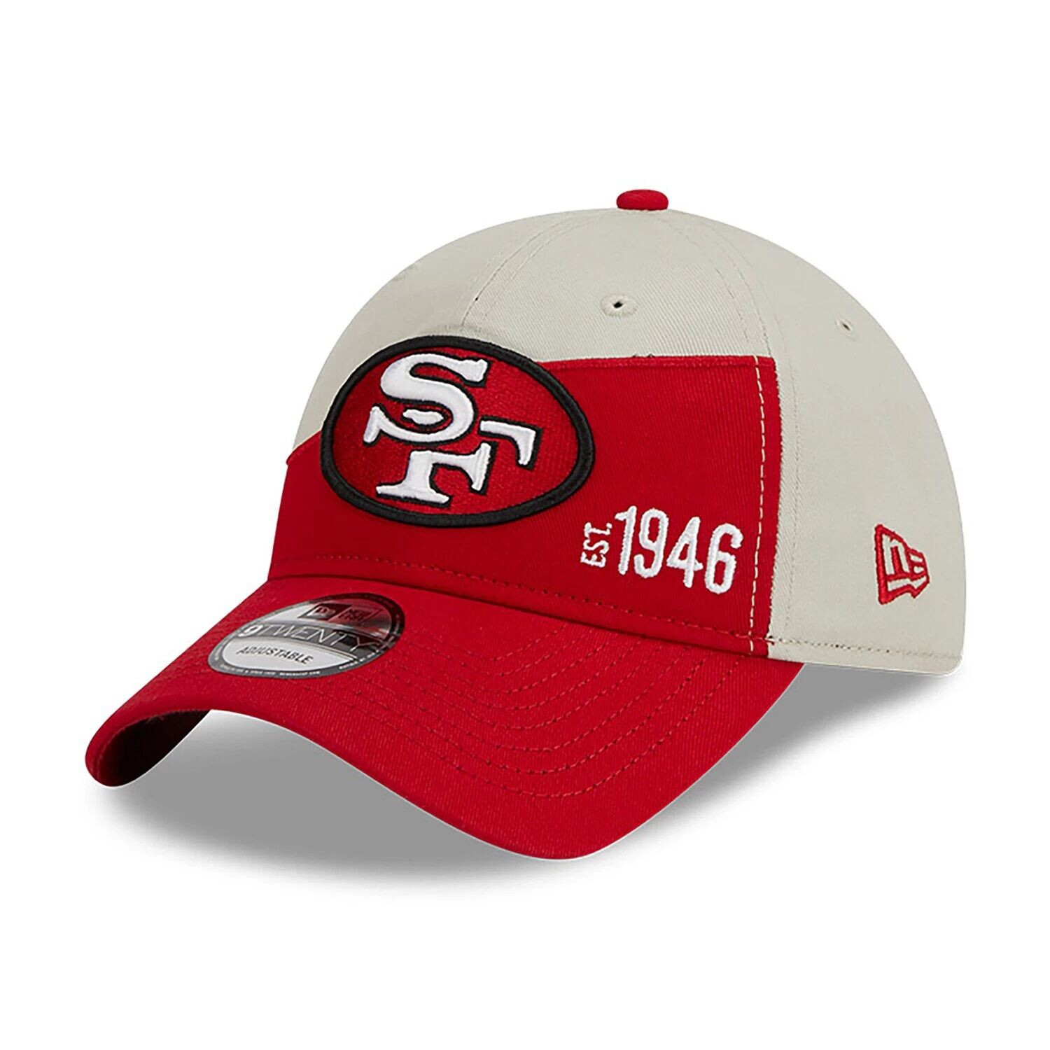 

Мужская регулируемая кепка New Era Cream/Scarlet San Francisco 49ers 2023 Sideline Historic 9TWENTY