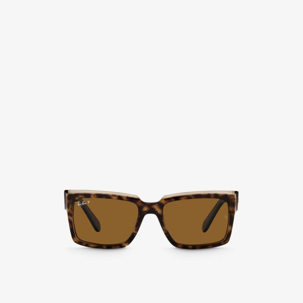 RB2191 Inverness солнцезащитные очки из ацетата в прямоугольной оправе Ray-Ban, коричневый