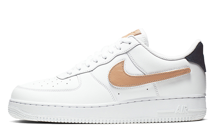 

Низкая съемная сумка с логотипом Nike Air Force 1, белая Vachetta Tan