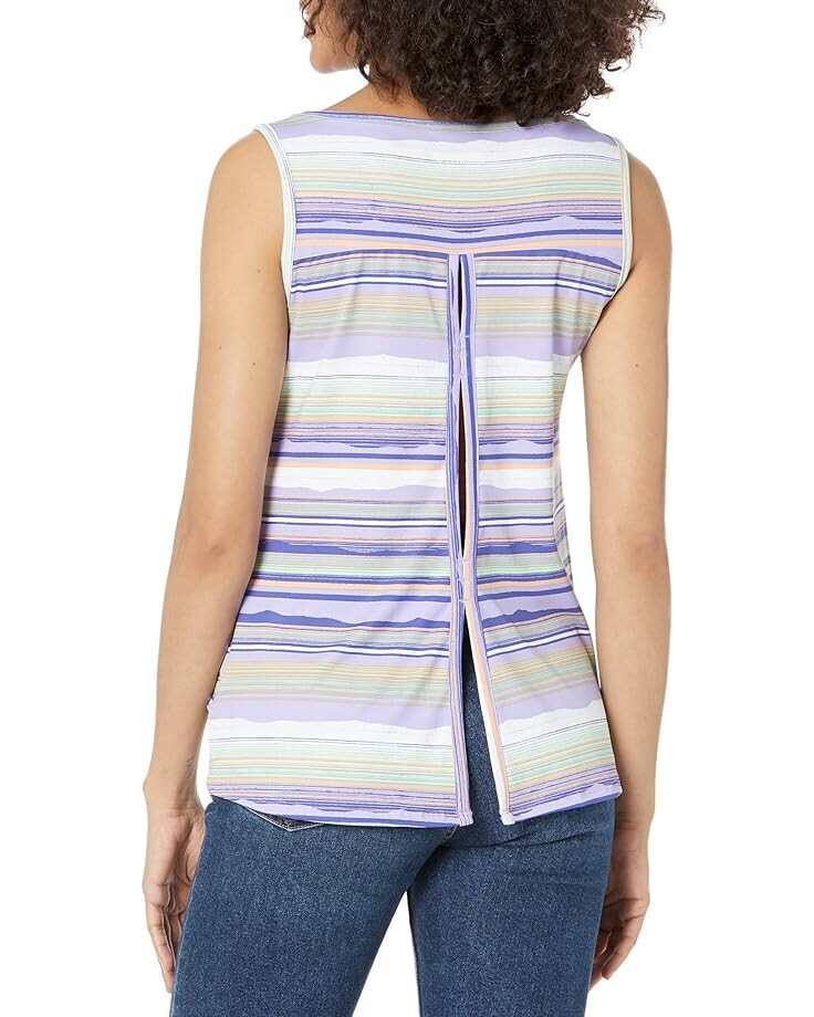 

Топ Columbia Chill River Tank Top, цвет Frosted Purple/Horizons Stripe Multi