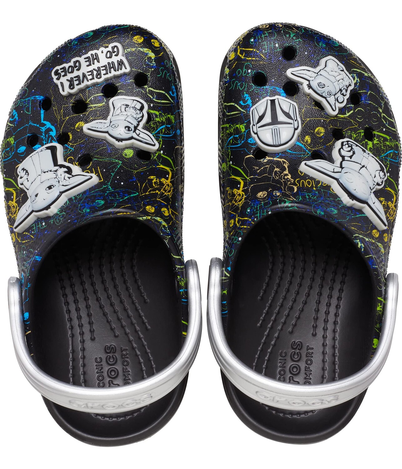 

Сабо Crocs Kids Classic Star Wars Grogu Clog T (Toddler), черный