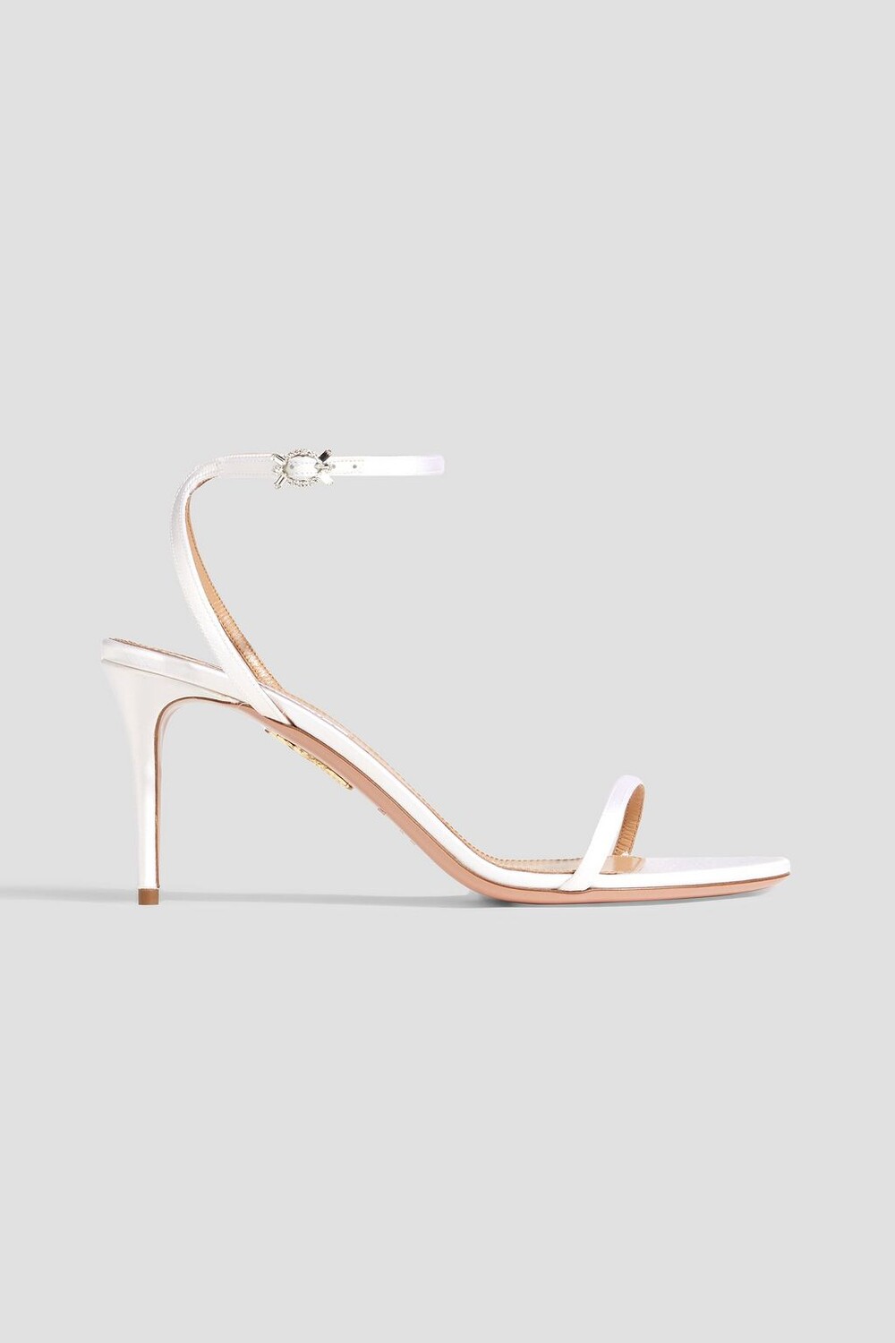

Атласные босоножки Olie 75 AQUAZZURA, белый