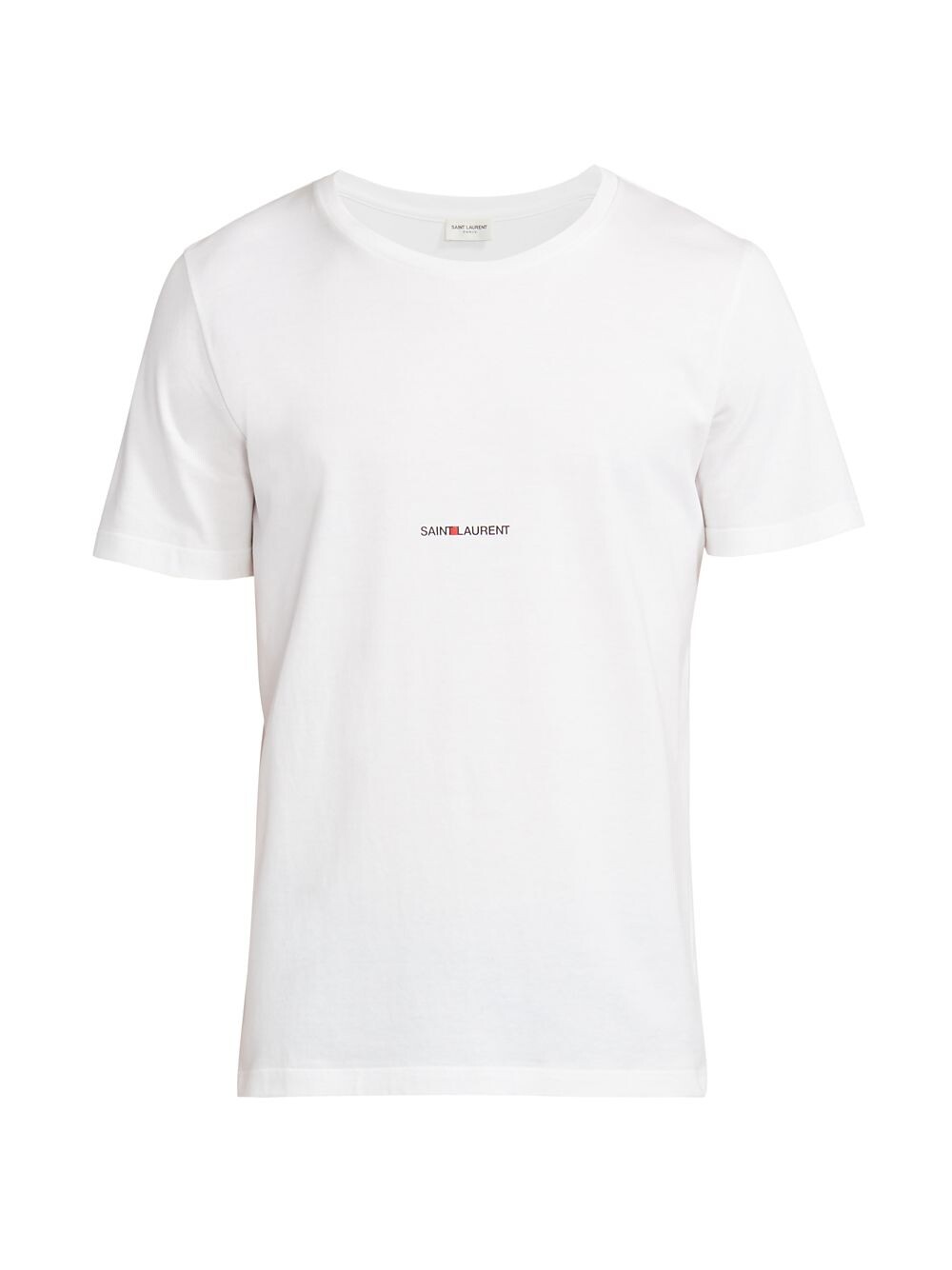 

Классическая футболка с логотипом Saint Laurent, белый