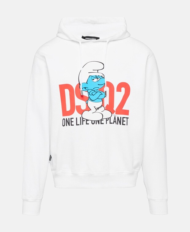 

Толстовка с капюшоном Dsquared2, белый