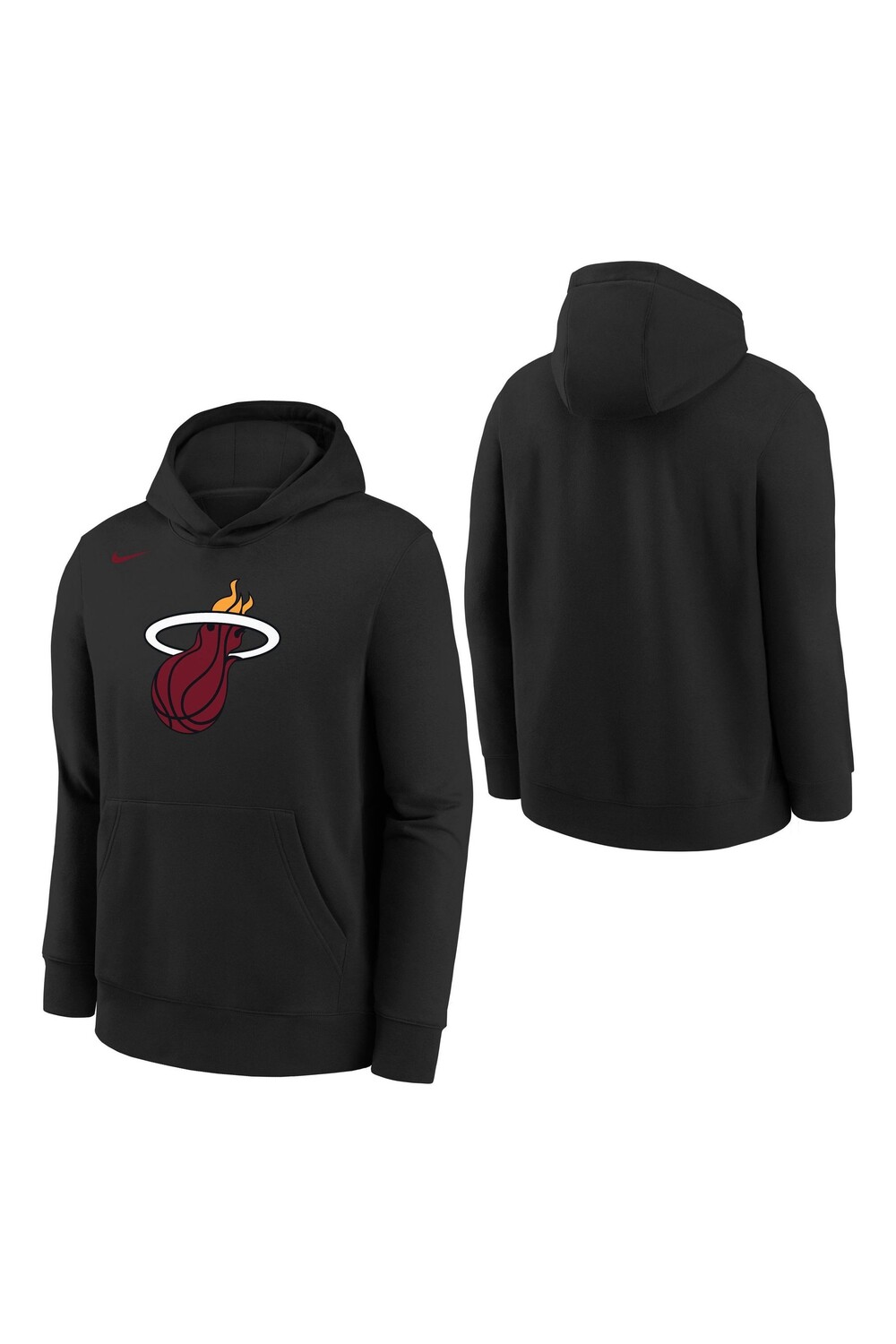 

Худи с логотипом Miami Heat Nike, черный