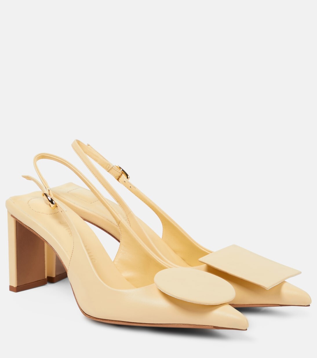 

Туфли les slingbacks duelo hautes с пяткой на пятке Jacquemus, белый
