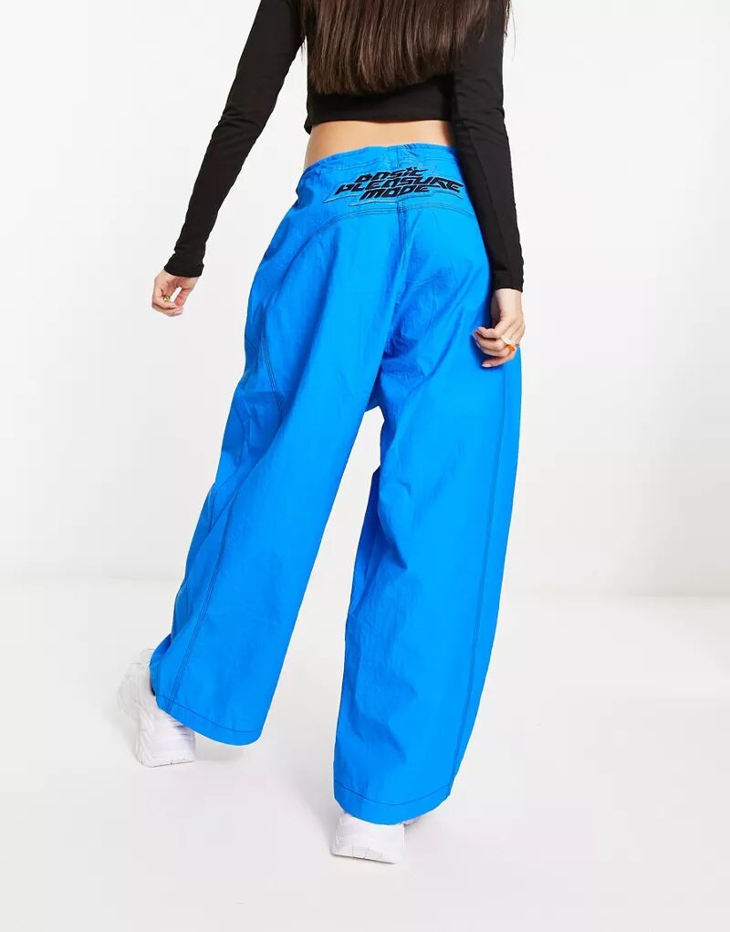 Кобальтово-синие брюки карго с бисером Basic Pleasure Mode