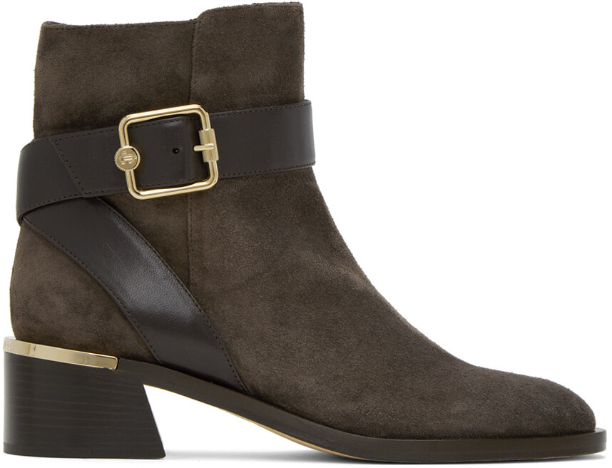 

Коричневые ботинки Clarice Jimmy Choo, Коричневый
