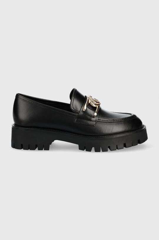 

Кожаные мокасины ILARY Guess, черный