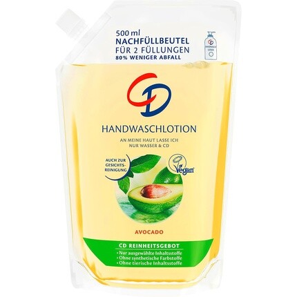

Многоразовое средство для мытья рук CD Avocado 0,5 л
