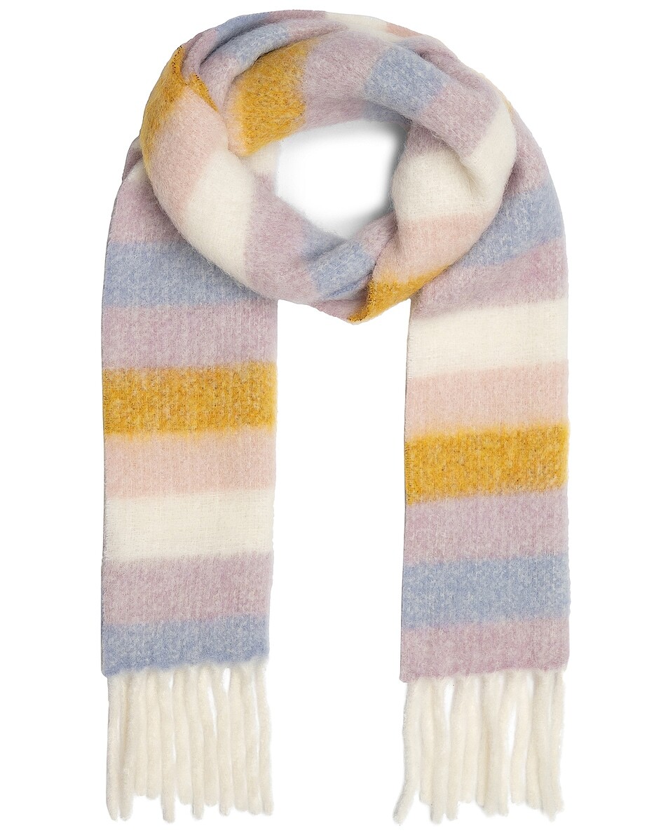 

Шарф A.P.C. Echarpe Swan, цвет Pink & Ecru