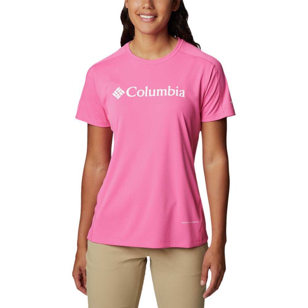 

Футболка Columbia W Zero Rules Graphic Crew, розовый
