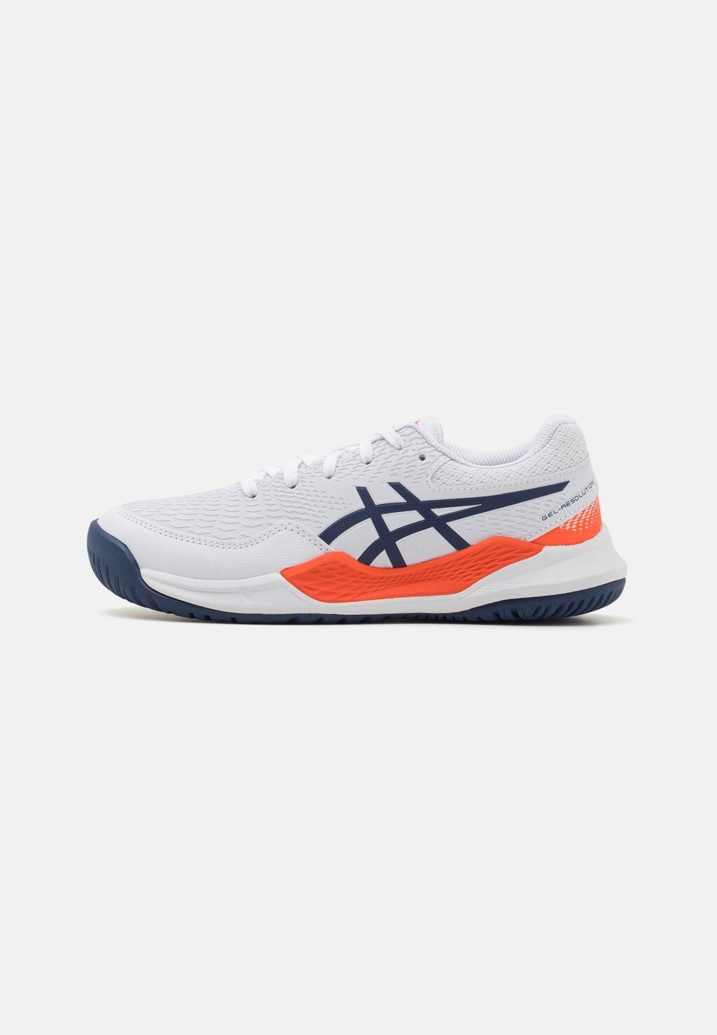 Все туфли для тенниса Gel-Resolution 9 Unisex ASICS, цвет white/blue expanse