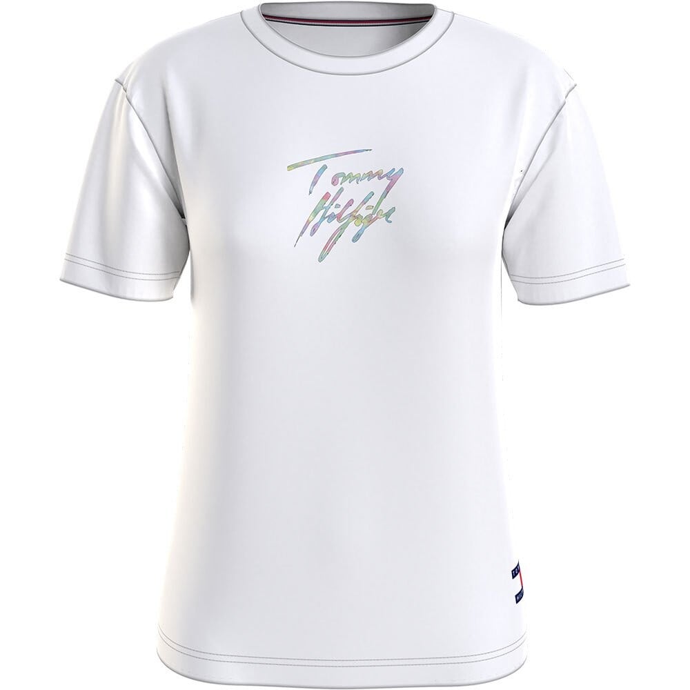 

Футболка Tommy Hilfiger Logo Haze UW0UW03945 Short Sleeve Crew Neck, белый