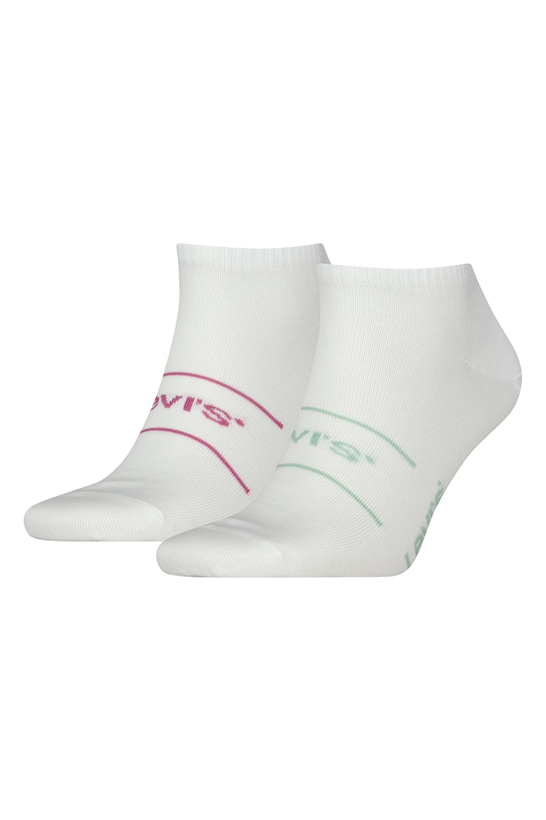 Хлопковые носки до щиколотки — 2 пары Levi'S, белый 2 пары партия женские хлопковые носки до щиколотки