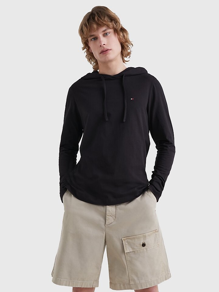 

Футболка с капюшоном и длинными рукавами Tommy Hilfiger