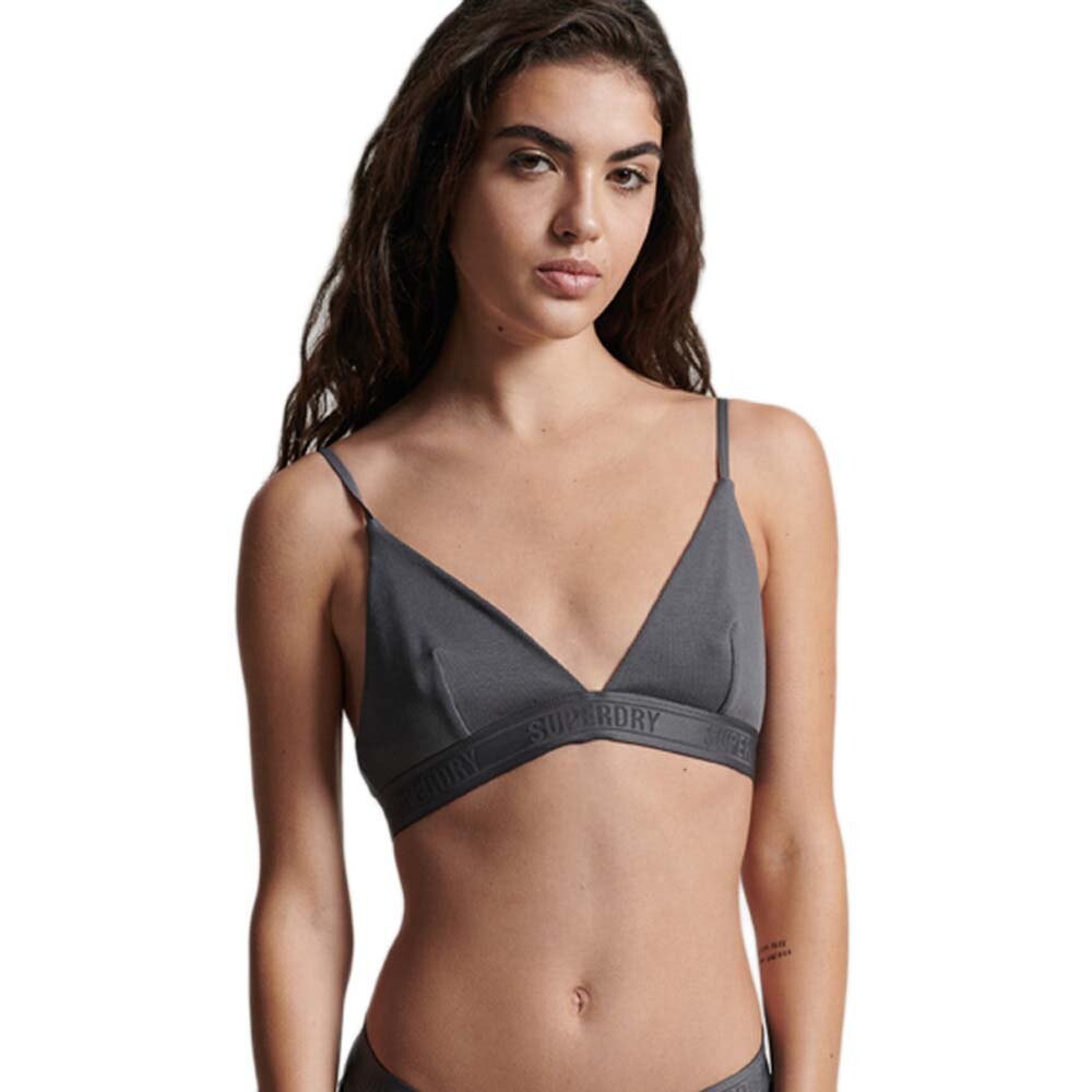 

Бюстгальтер Superdry Ribbed Tri, серый