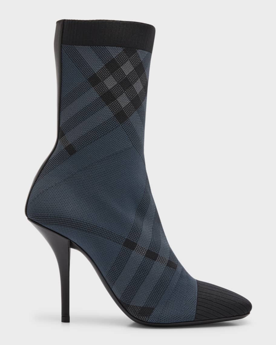 

Ботинки-носки Dolman Check на шпильках Burberry