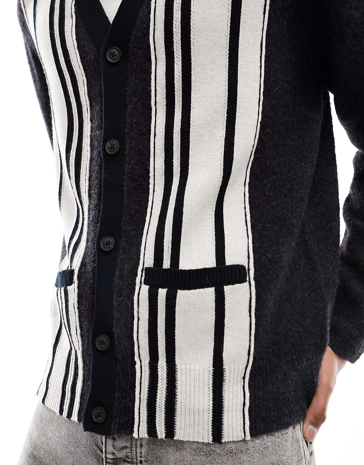 

Черный вязаный кардиган AllSaints Berkley