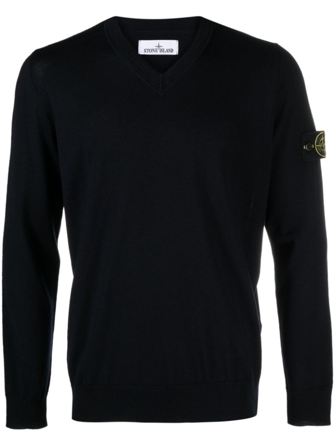 

Stone Island джемпер из вирджинской шерсти с нашивкой Compass, синий