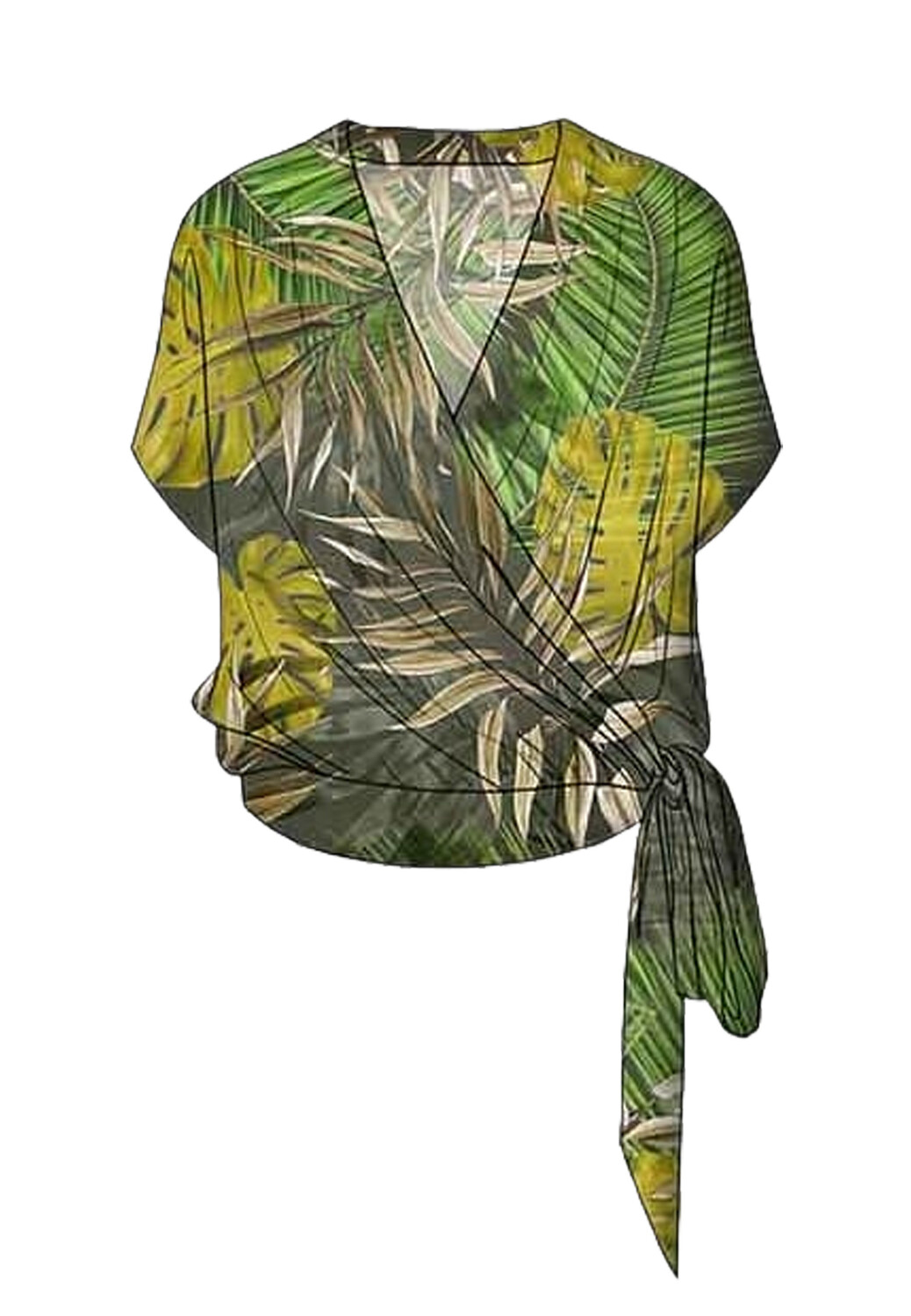 

Футболка Guess Bluse Alva Bowed, зеленый