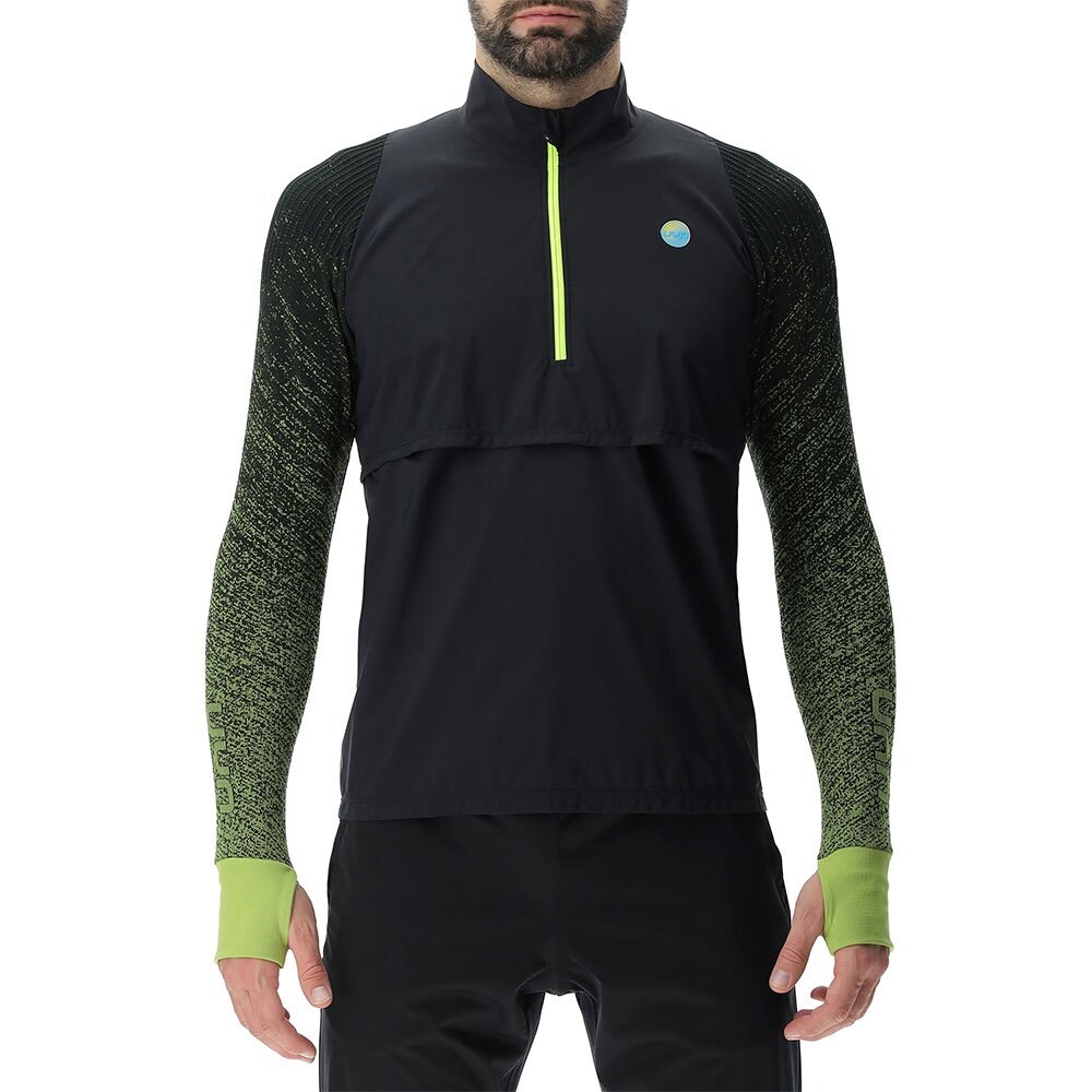 

Футболка с длинным рукавом UYN Running Exceleration Windproof Zip Up, черный