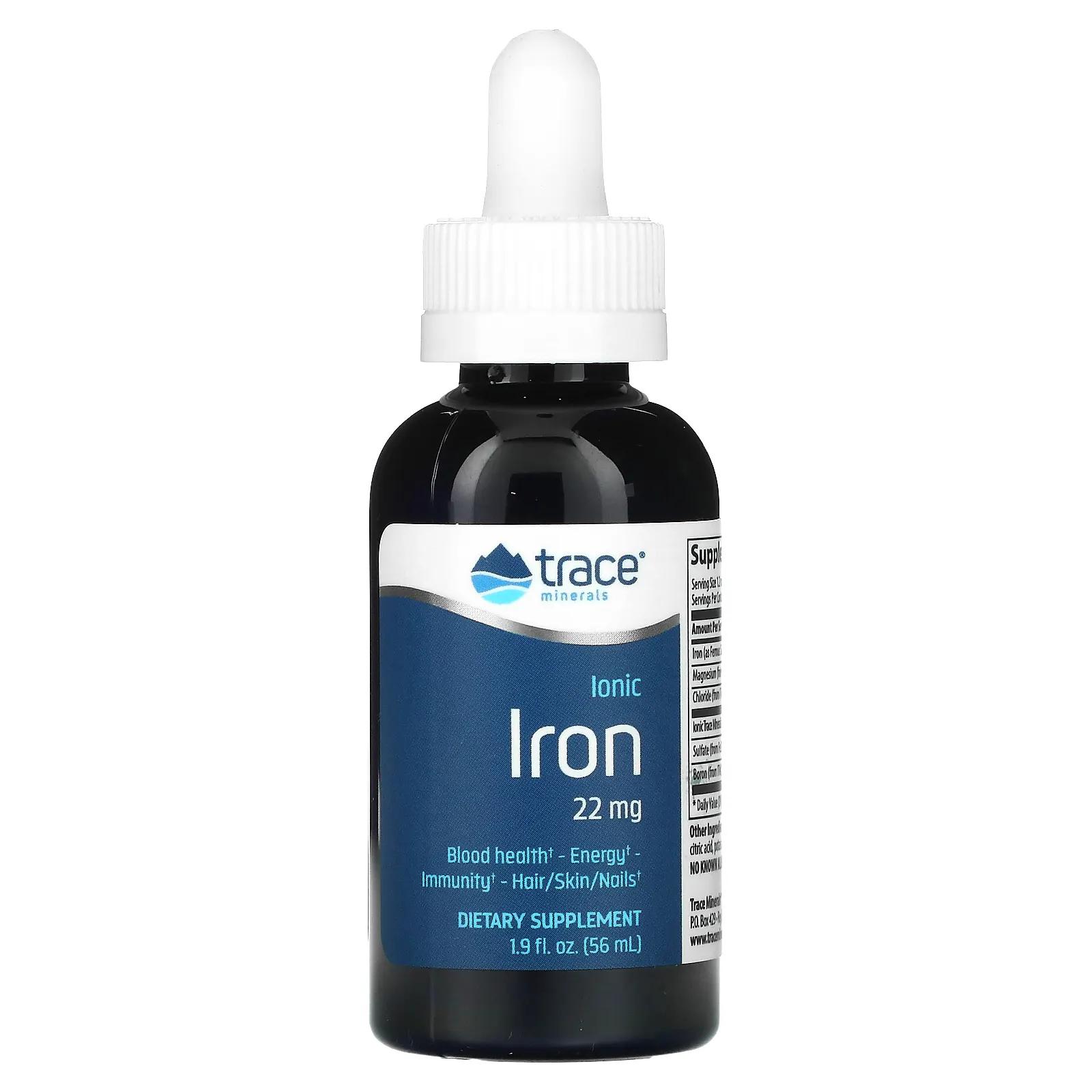 Trace Minerals Research Ионное железо 22 мг 59 мл (2 жидкие унции)