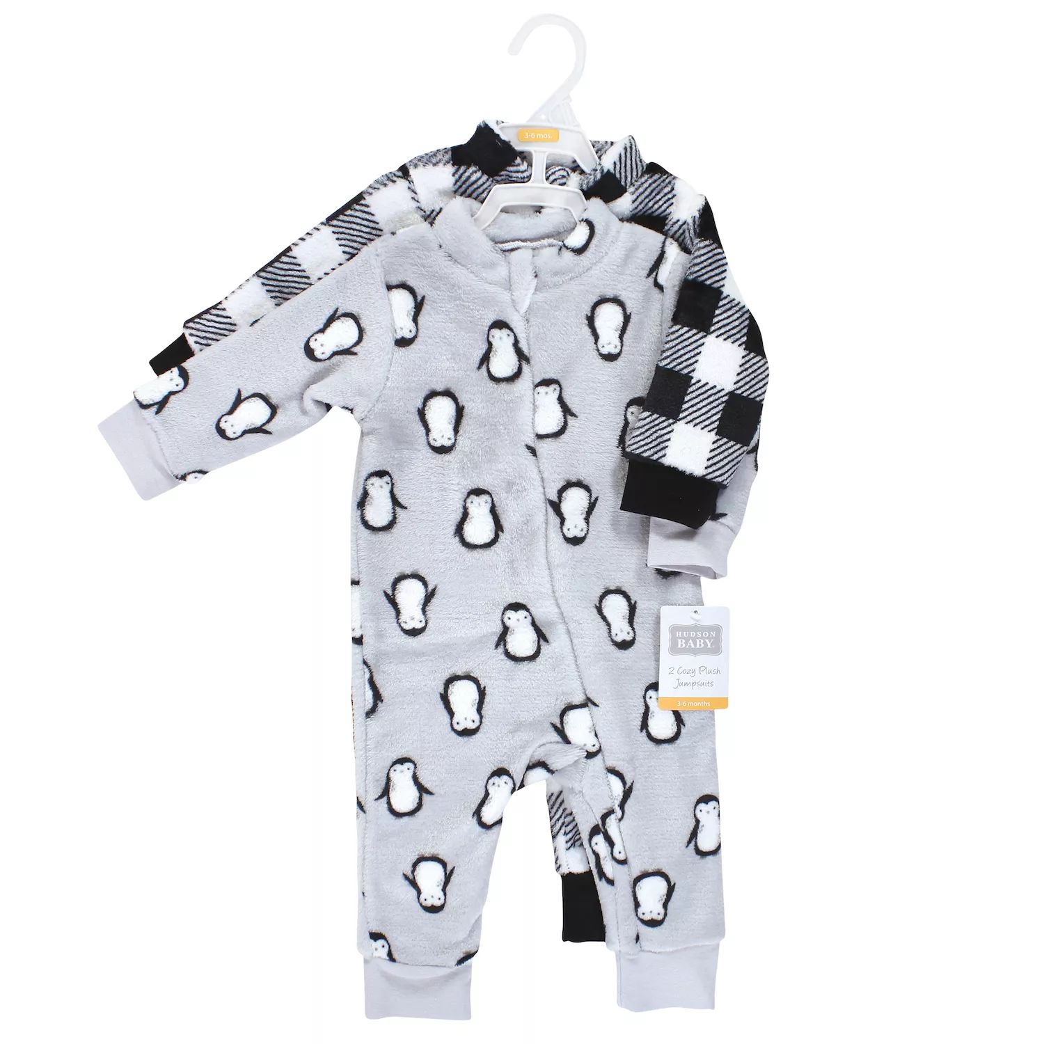 цена Плюшевые комбинезоны Hudson Baby Infant Boy, серый пингвин Hudson Baby
