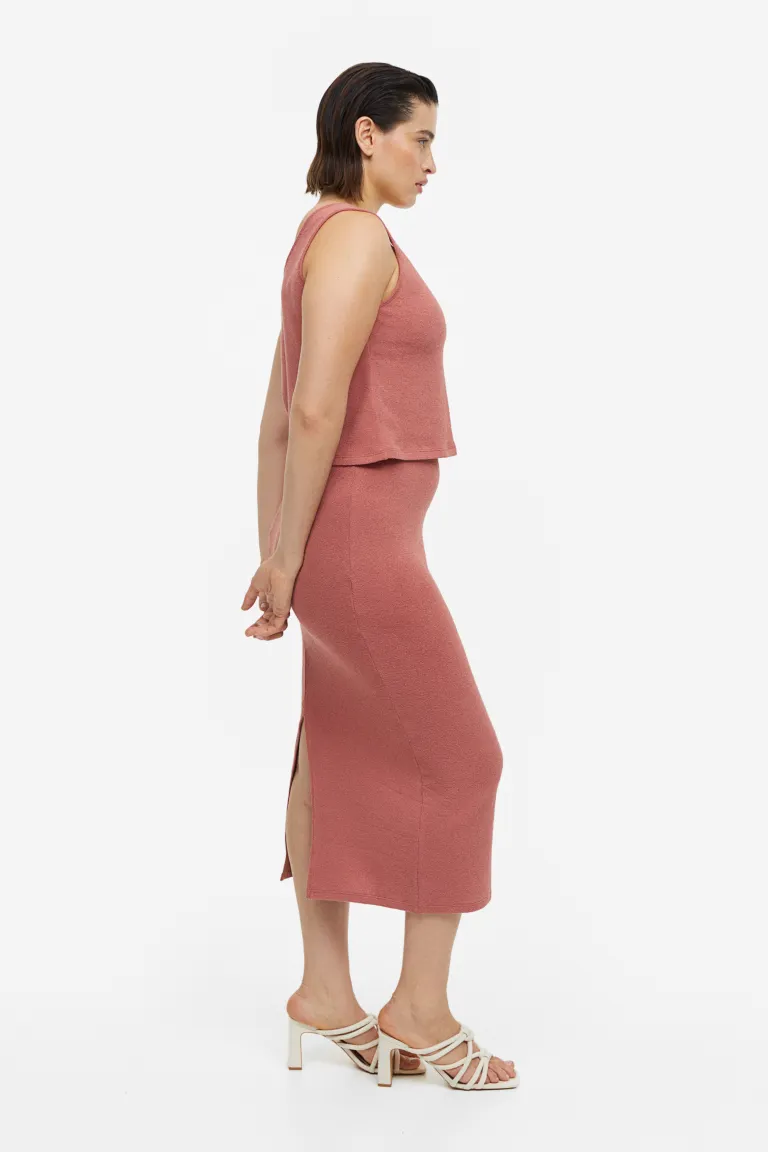 

Юбка-карандаш с разрезом H&M, красный