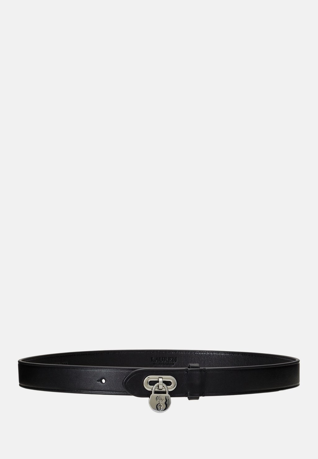 

Ремень Lauren Ralph Lauren PADLOCK BELT SKINNY, черный