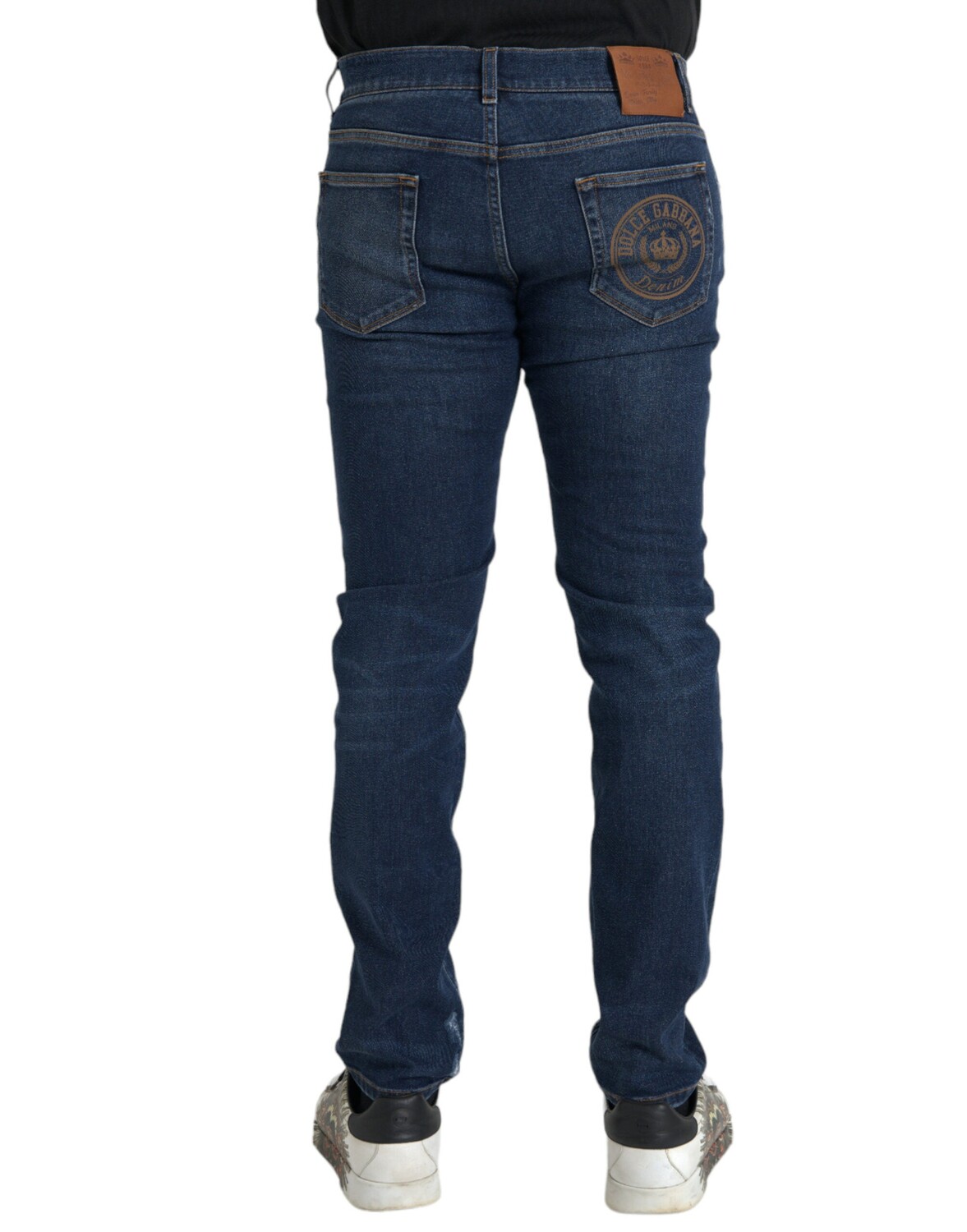 

Мужские джинсы Dolce & Gabbana Slim Fit из хлопка скинни, синий