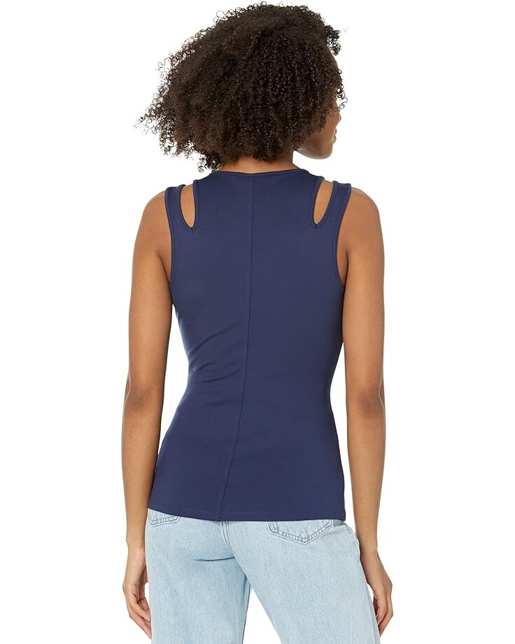 Топ BCBGMAXAZRIA Jersey Top, темно-синий