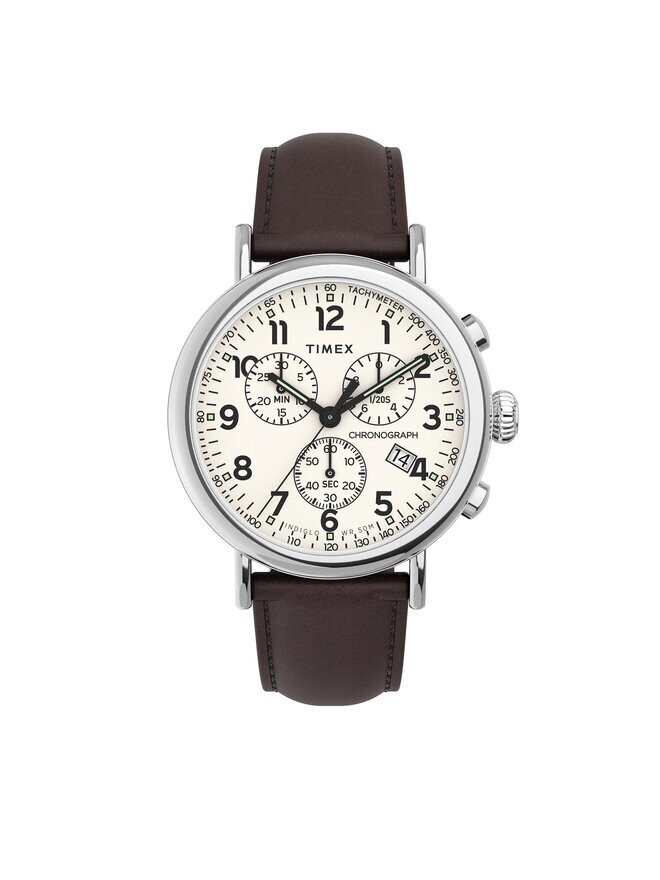 

Часы Standard Chronograph Timex, коричневый