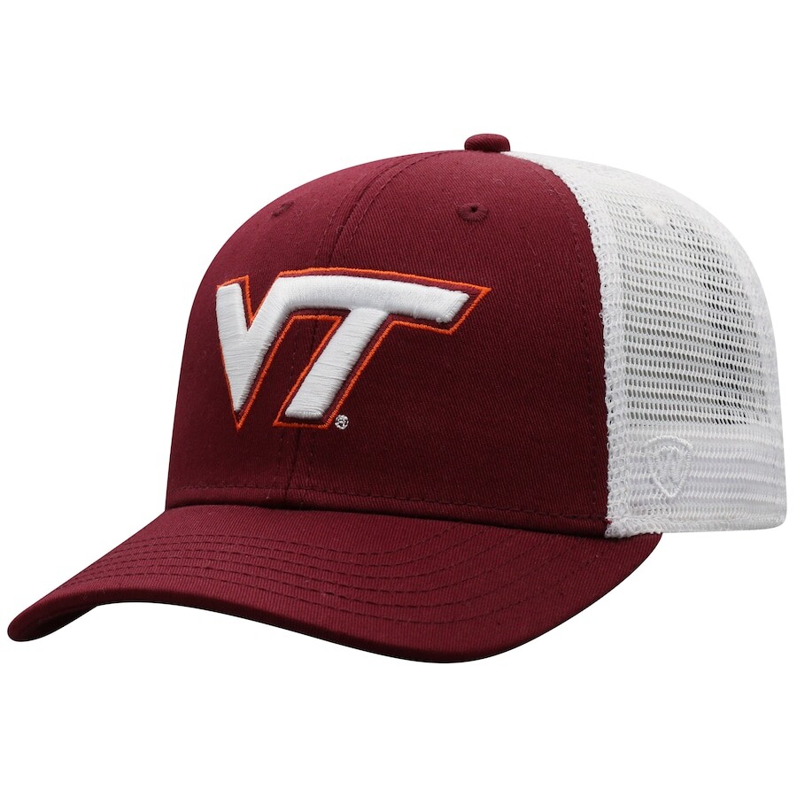 

Бейсболка Top of the World Virginia Tech Hokies, бордовый