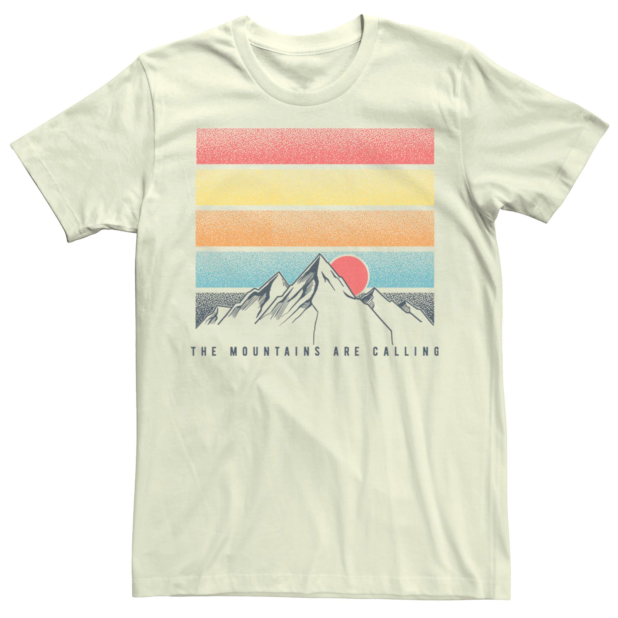 Мужская футболка с плакатом Mountains Are Calling Gradient Fade Fifth Sun