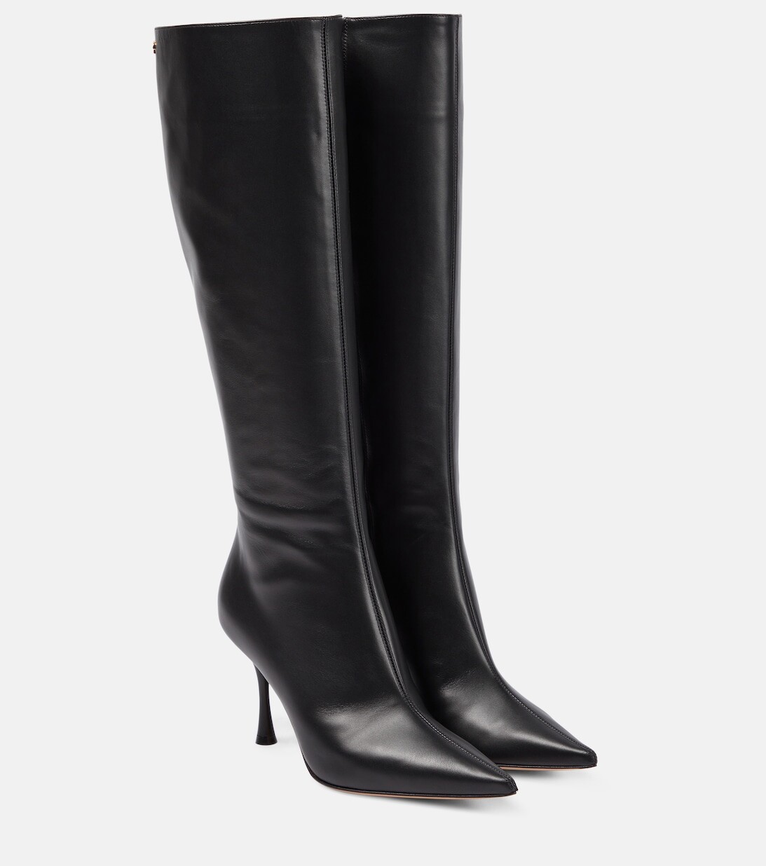 

Кожаные сапоги до колена Gianvito Rossi, черный