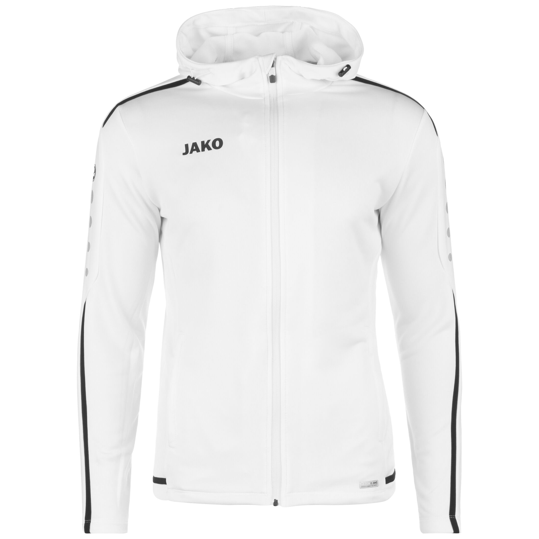 цена Спортивная куртка Jako Kapuzenjacke Striker 2.0, белый