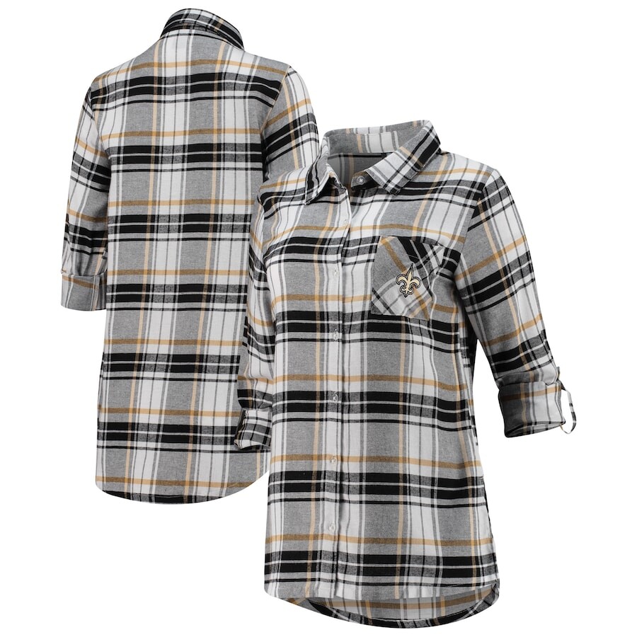 

Ночная рубашка Concepts Sport New Orleans Saints, черный
