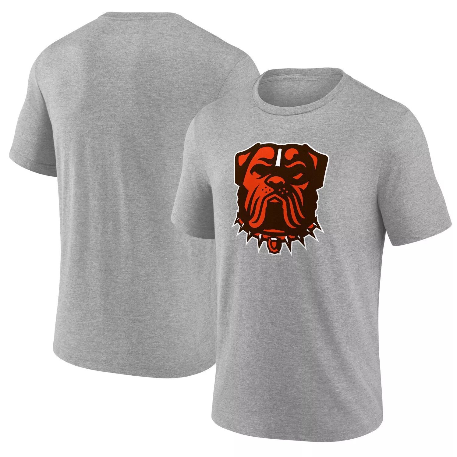 

Мужская футболка с логотипом Heather Charcoal Cleveland Browns Dawg Fanatics