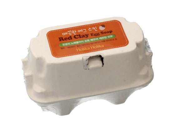 Очищающее мыло для лица, 2x50 г Holika Holika, Red Clay Egg Soap